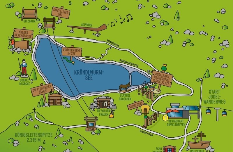 Plattegrond Gipfelwelt Königsleiten